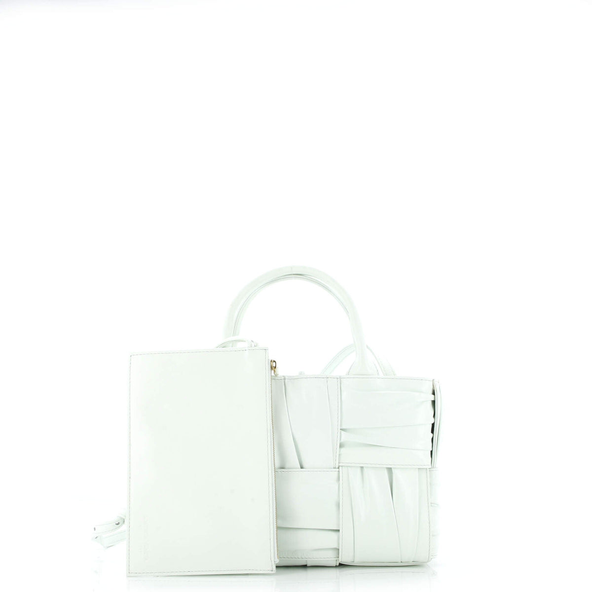 Arco Tote Maxi Intrecciato Plisse Leather Mini