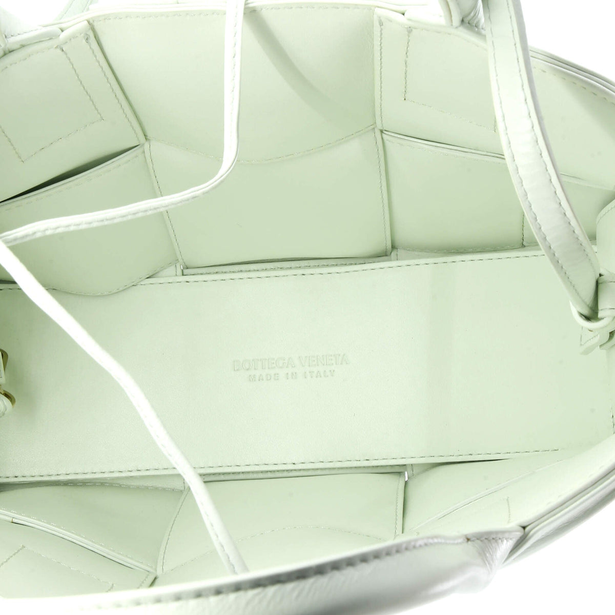 Arco Tote Maxi Intrecciato Plisse Leather Mini