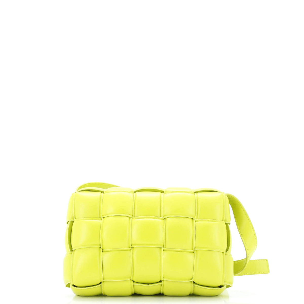 Cassette Crossbody Bag Padded Maxi Intrecciato Leather