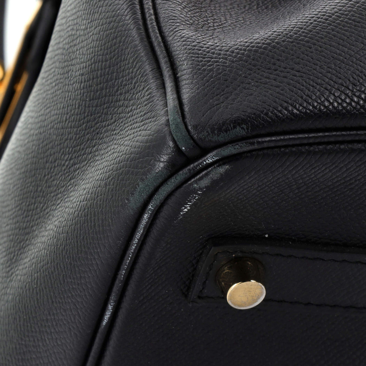Birkin Handbag Noir Epsom with Gold Hardware 35