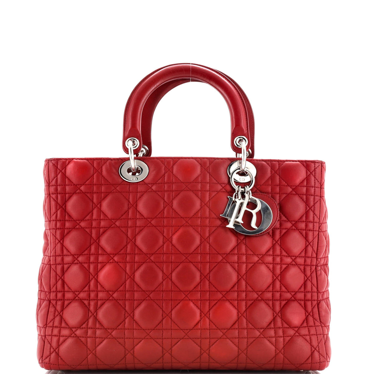 Lady Dior Bag Cannage Quilt Lambskin Large