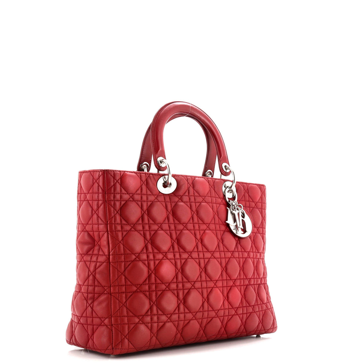 Lady Dior Bag Cannage Quilt Lambskin Large
