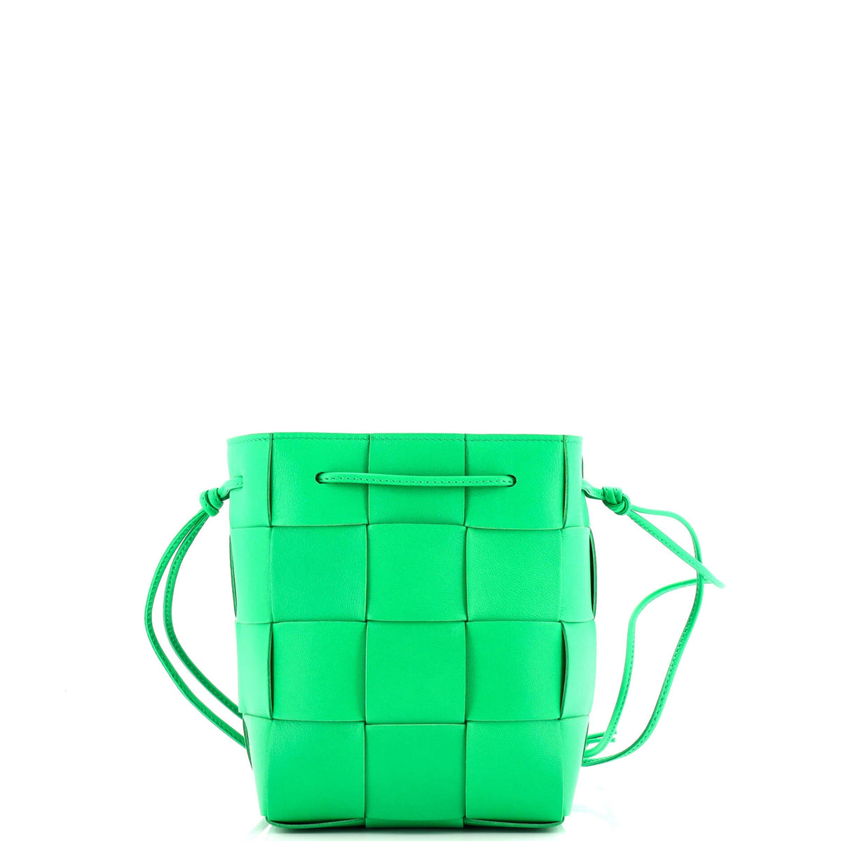 Cassette Bucket Bag Maxi Intrecciato Leather Small