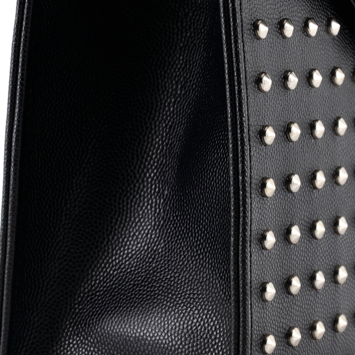 Classic Monogram Envelope Satchel Studded Leather Large