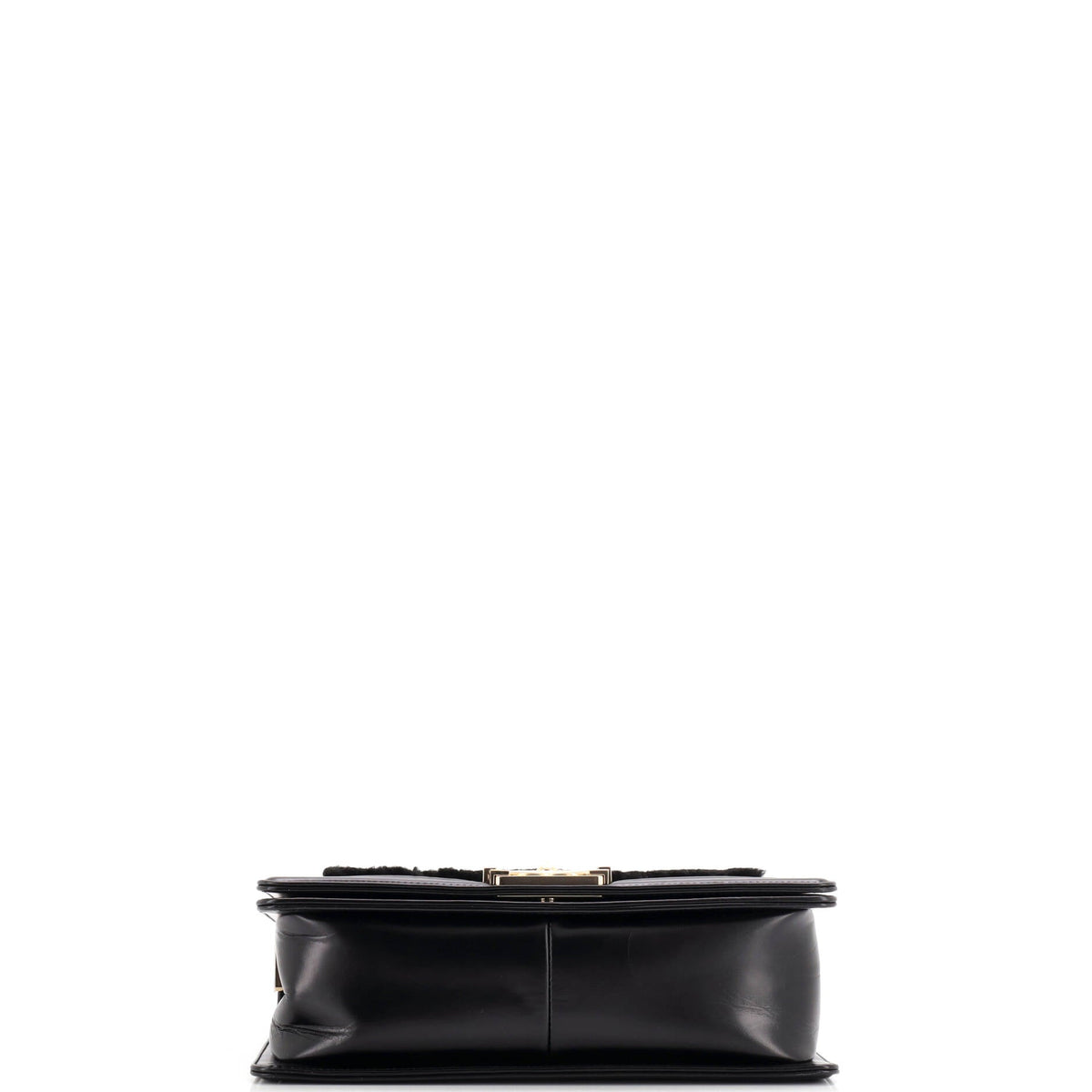 Boy Flap Bag Shearling with Leather Old Medium