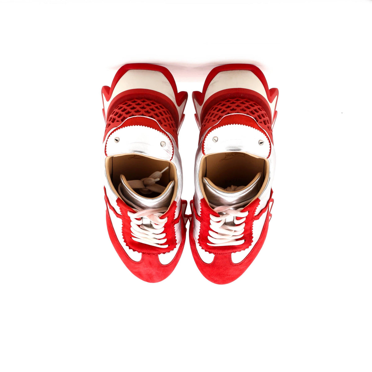 Loubishark Sneakers Leather and Suede