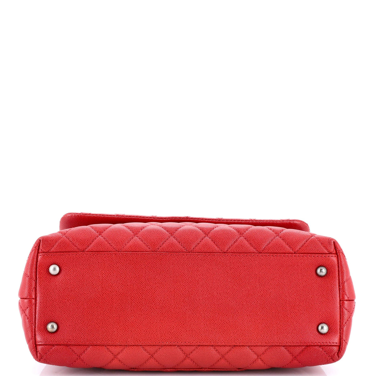 Coco Top Handle Bag Quilted Caviar Small