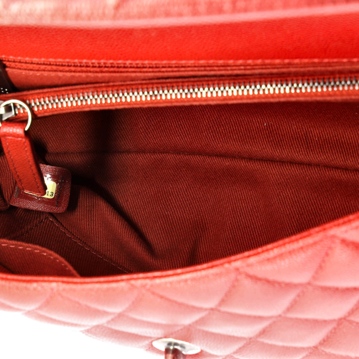 Coco Top Handle Bag Quilted Caviar Small