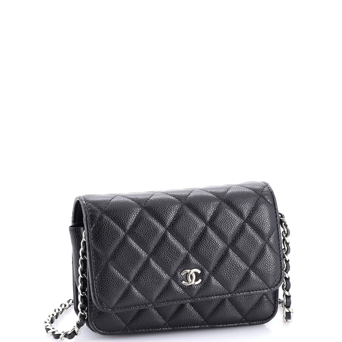 Wallet on Chain Quilted Caviar Mini
