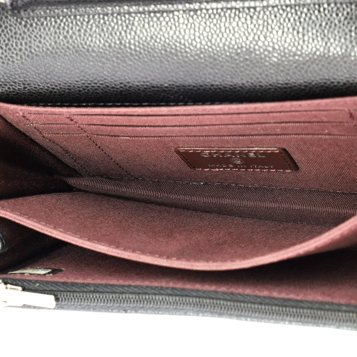 Wallet on Chain Quilted Caviar Mini
