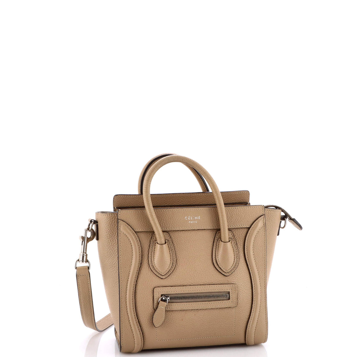 Luggage Bag Grainy Leather Nano