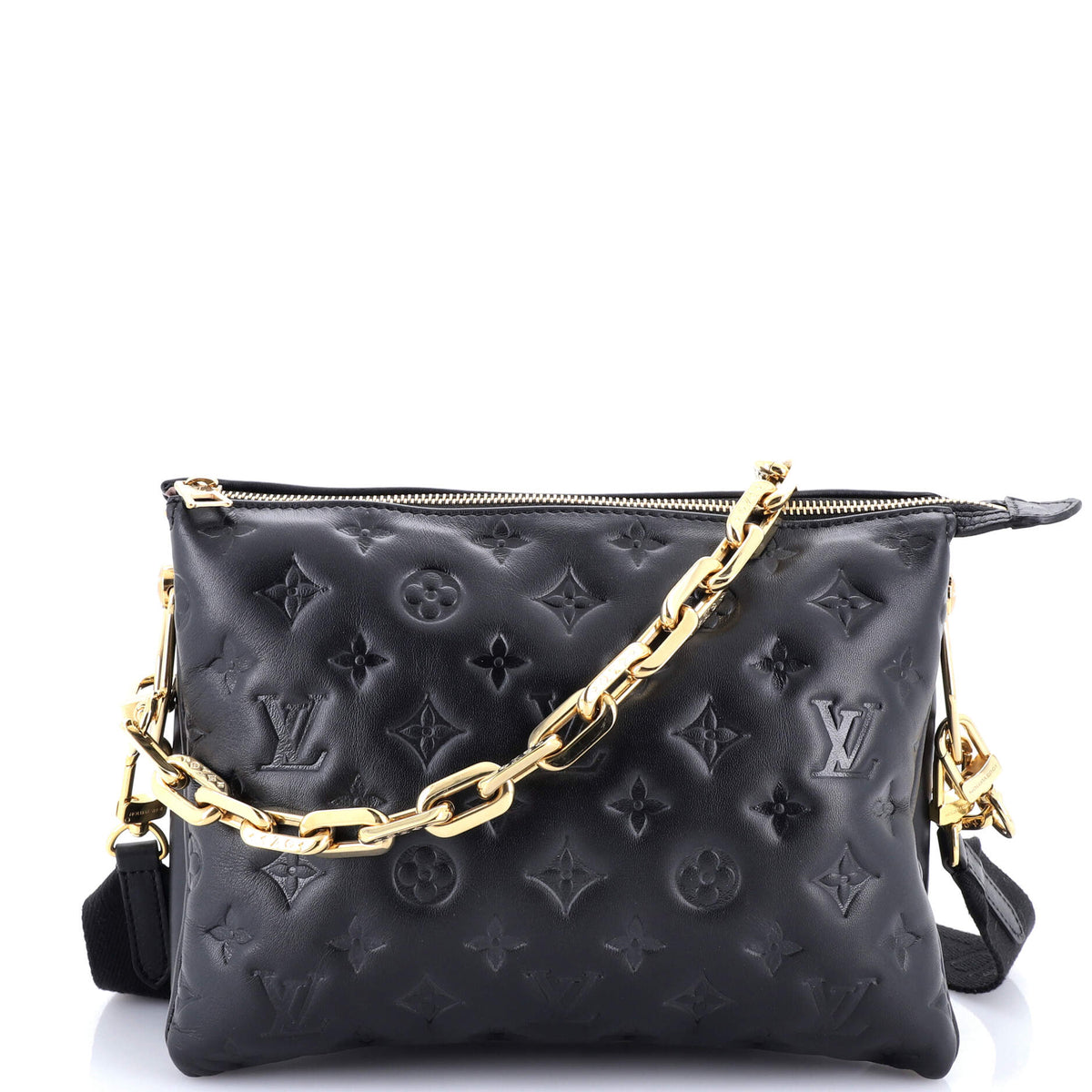 Coussin Bag Monogram Embossed Lambskin PM
