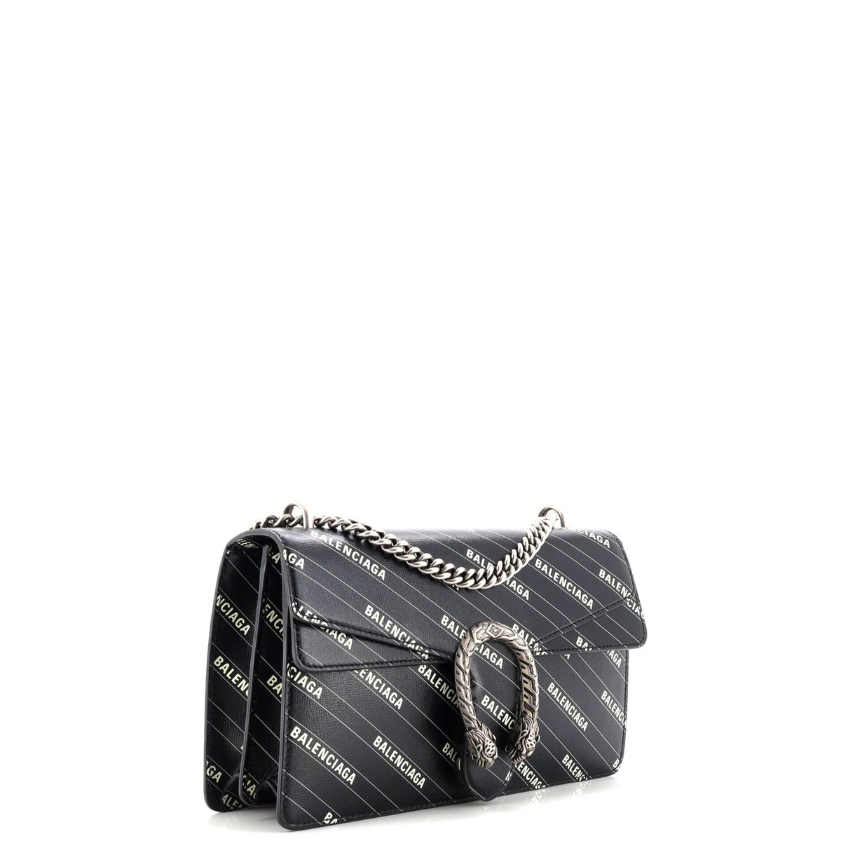 x Balenciaga The Hacker Project Dionysus Bag Logo Printed Leather Small