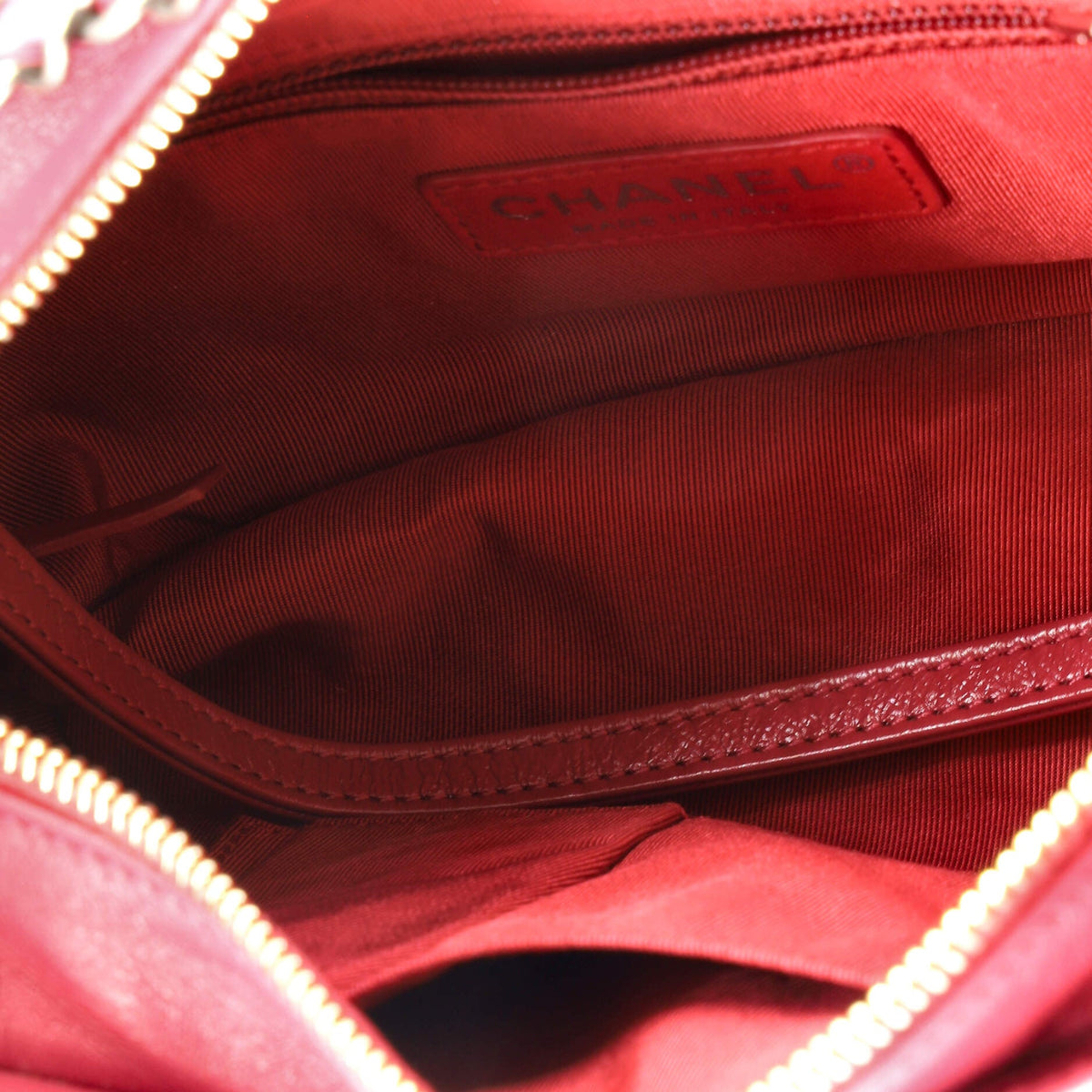 Gabrielle Hobo Chevron Aged Calfskin Small