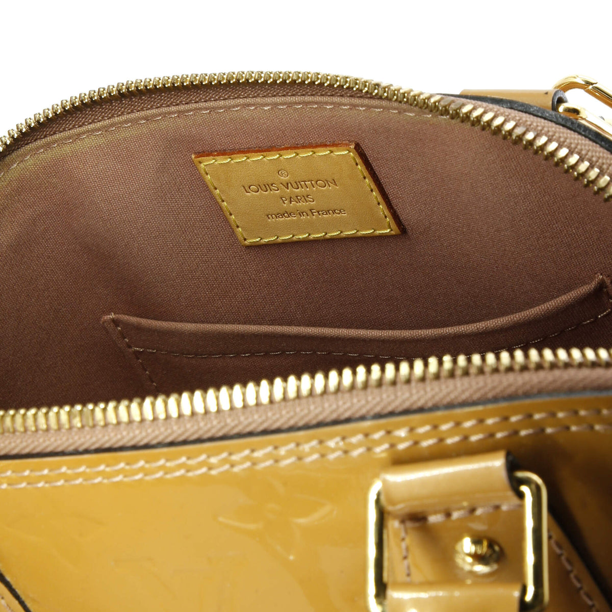 Alma Handbag Monogram Vernis BB