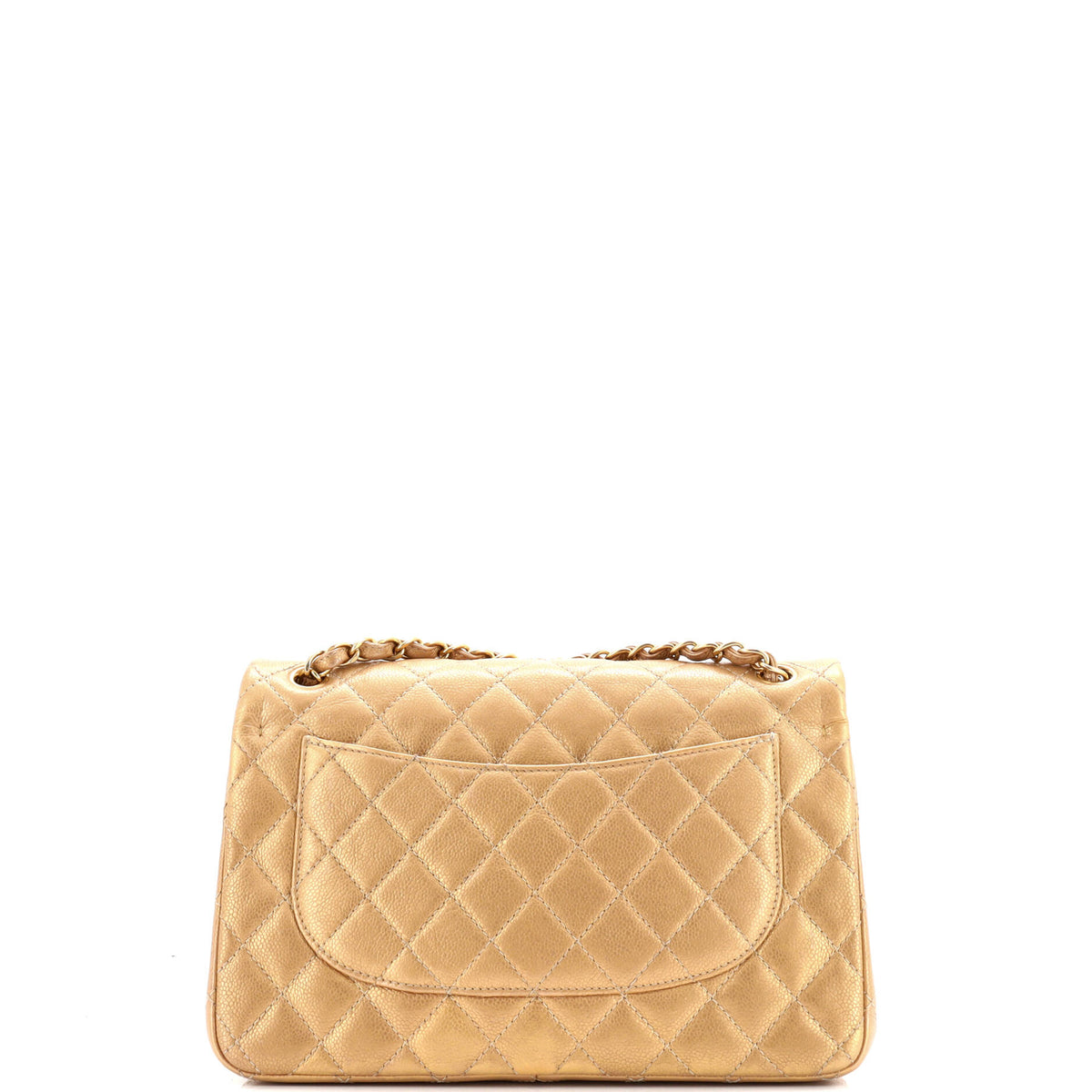 Classic Double Flap Bag Quilted Iridescent Caviar Jumbo