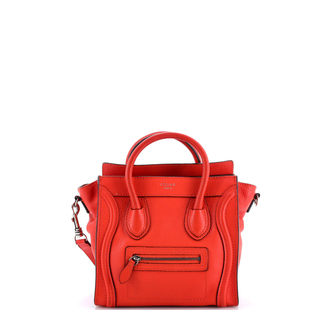 Luggage Bag Grainy Leather Nano
