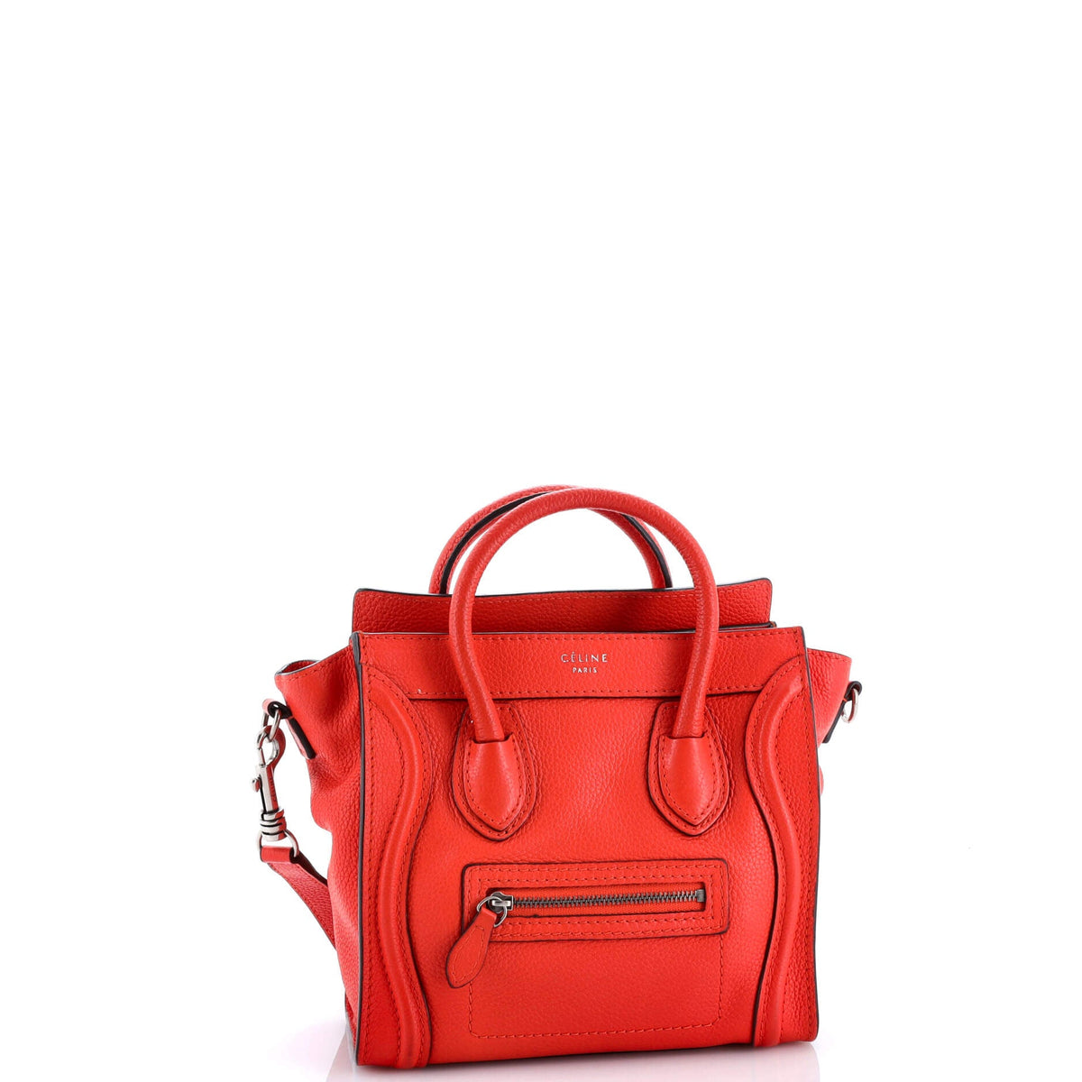 Luggage Bag Grainy Leather Nano