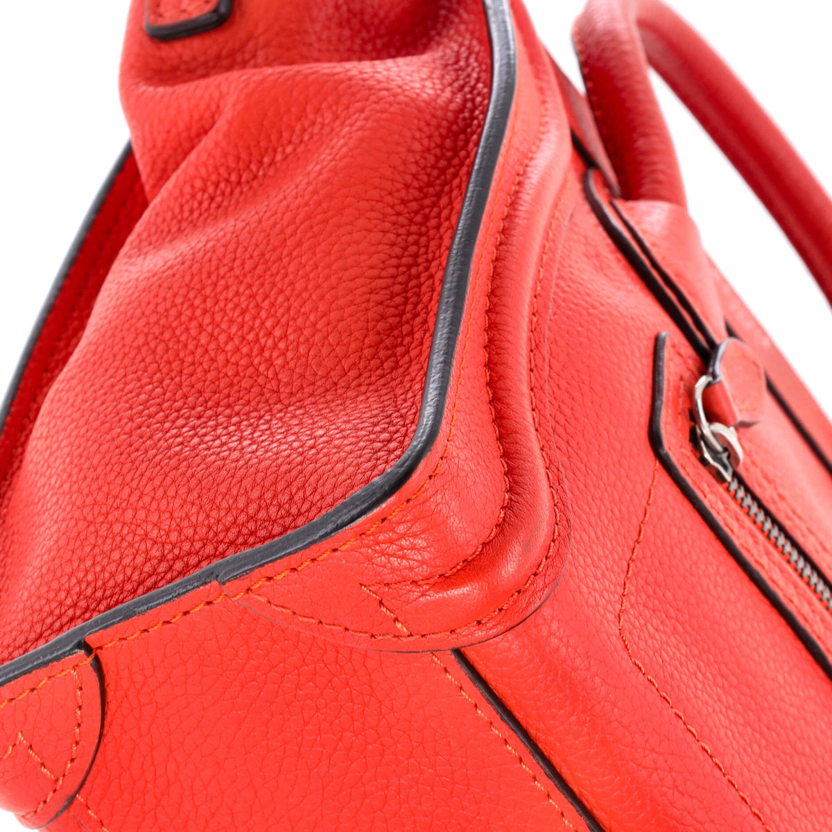 Luggage Bag Grainy Leather Nano