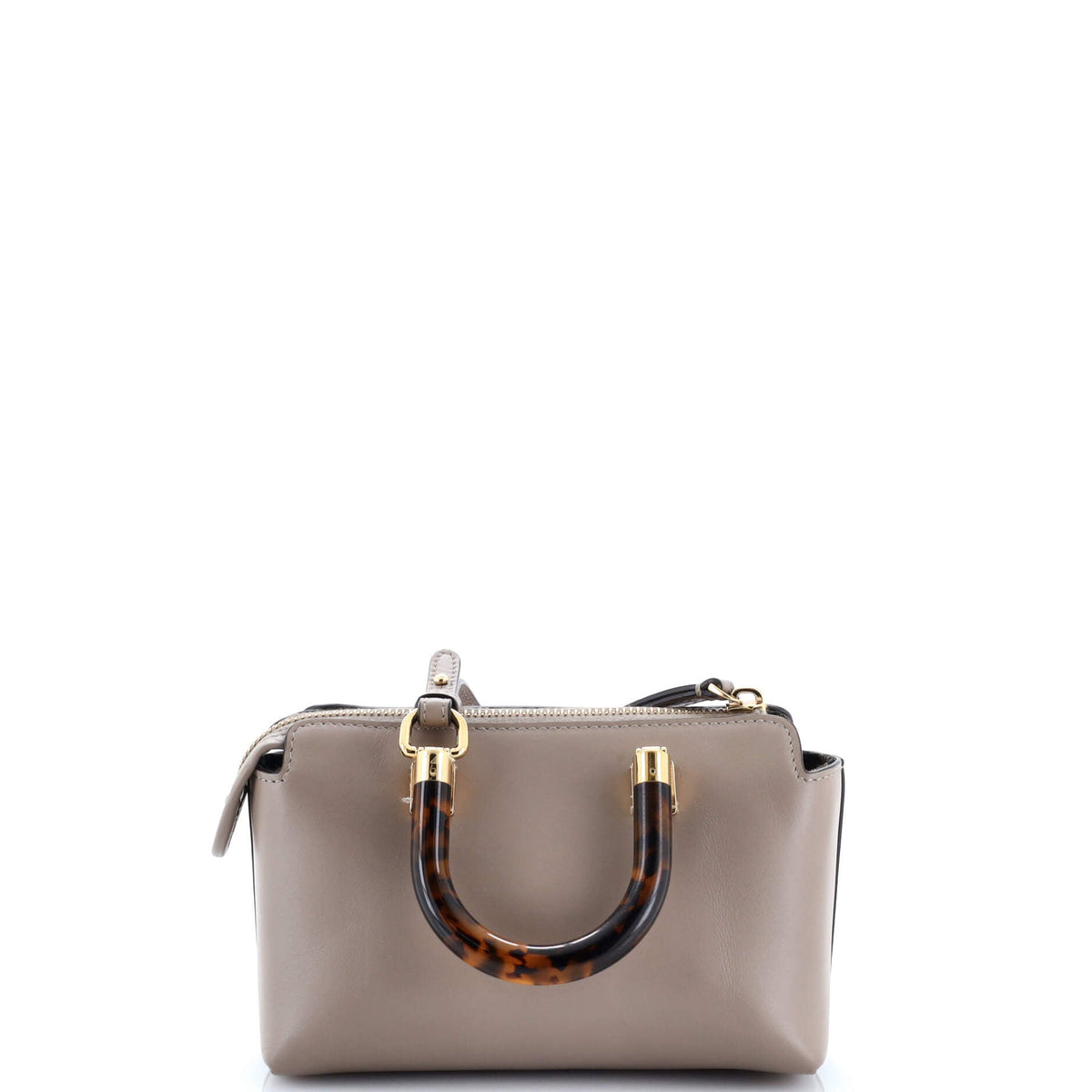 Logo By The Way Top Handle Bag Embossed Leather Mini