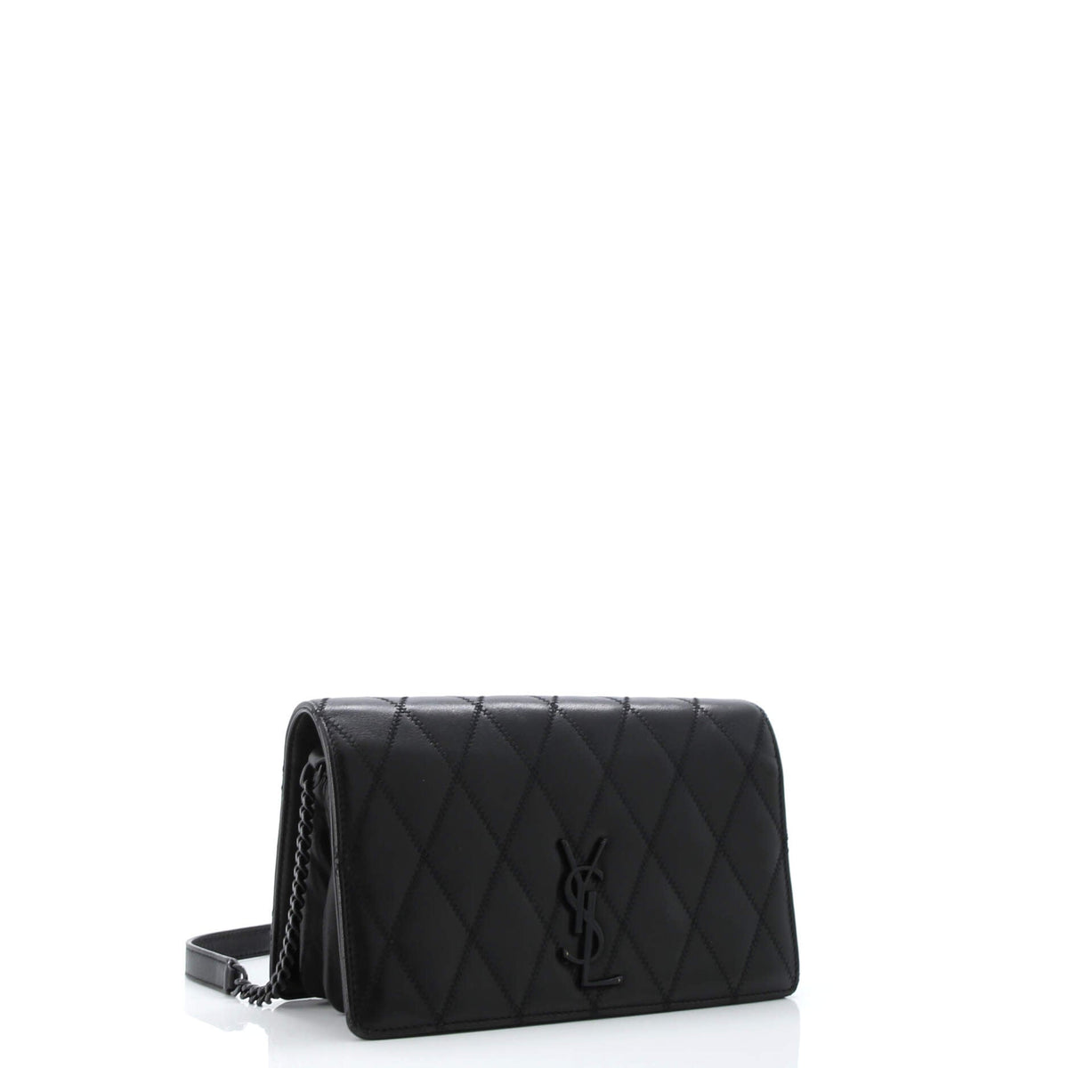 Angie Chain Shoulder Bag Quilted Leather Small