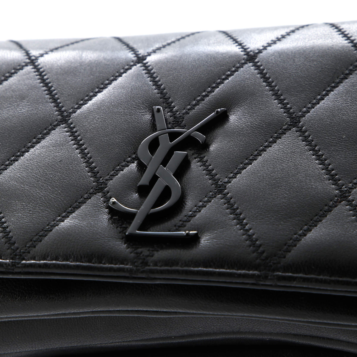 Angie Chain Shoulder Bag Quilted Leather Small