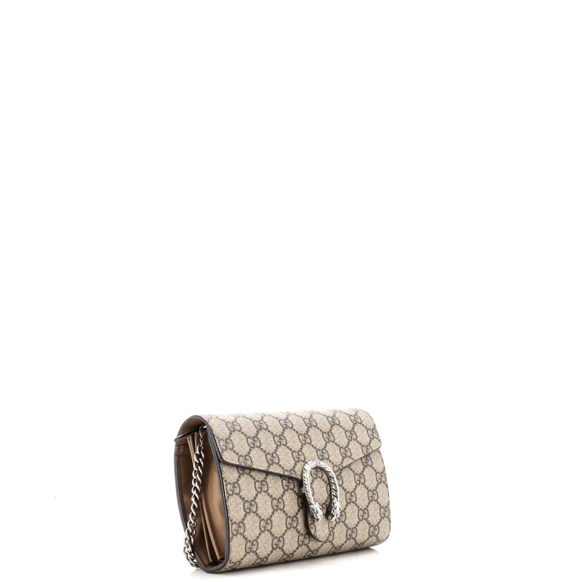 Dionysus Chain Wallet GG Coated Canvas Small