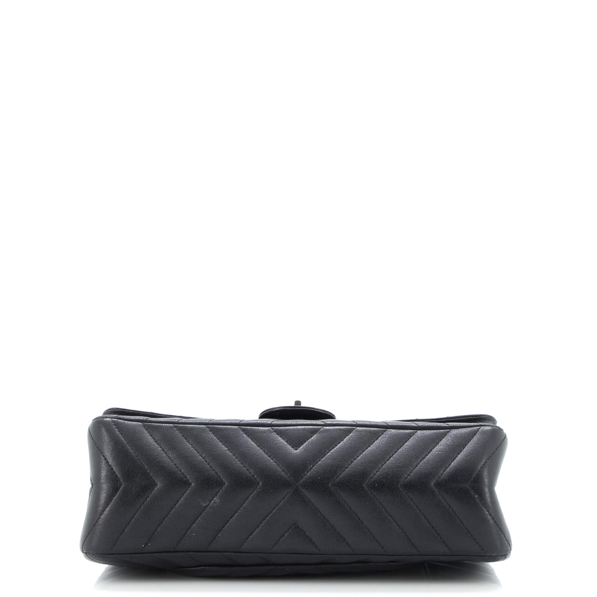 So Black Reissue 2.55 Flap Bag Chevron Sheepskin 226