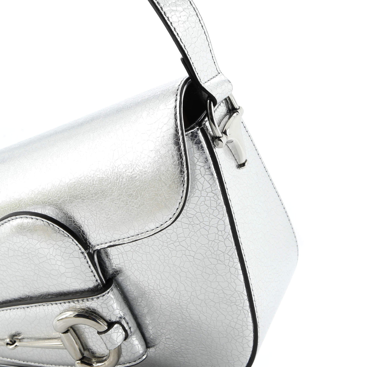 Horsebit 1955 Asymmetric Shoulder Bag Leather Small