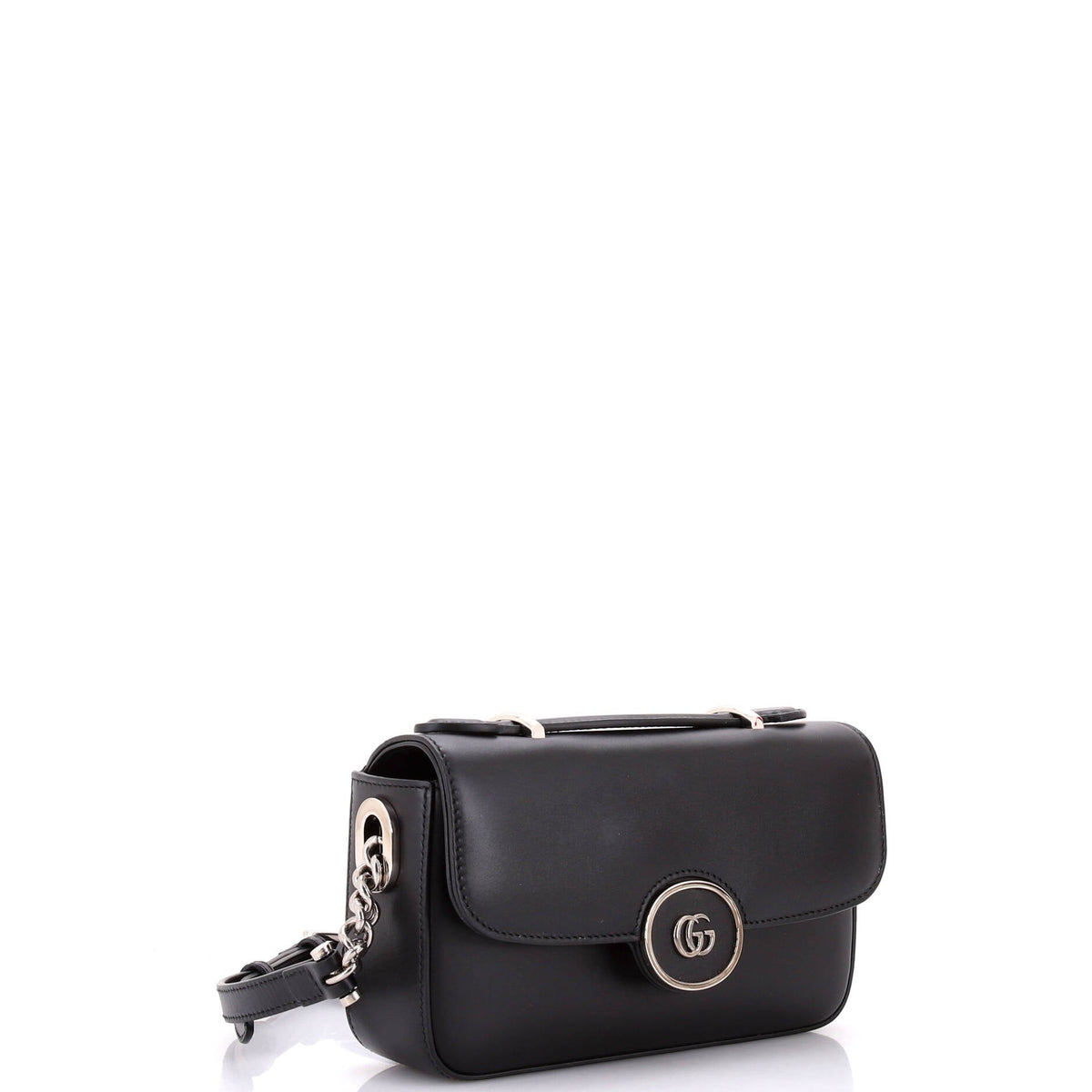 Petite GG Flap Shoulder Bag Leather Small