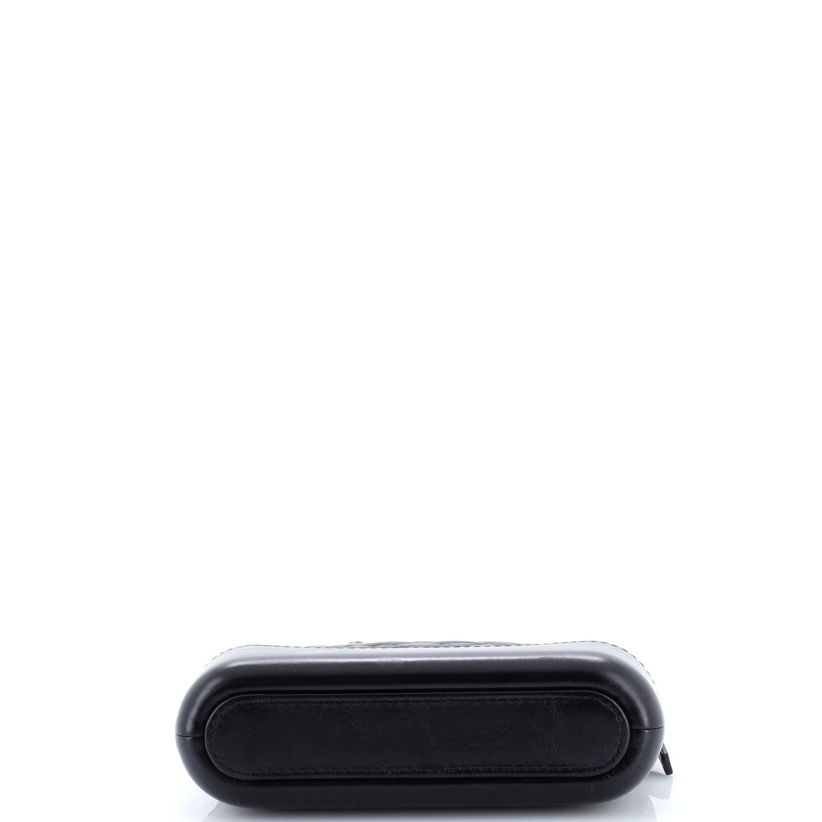 Gabrielle Double Zip Clutch with Chain Quilted Aged Calfskin