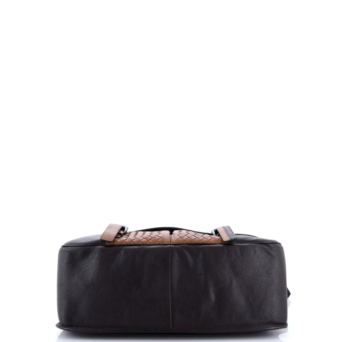 Gardena Messenger Bag Cervo with Intrecciato Detail Large