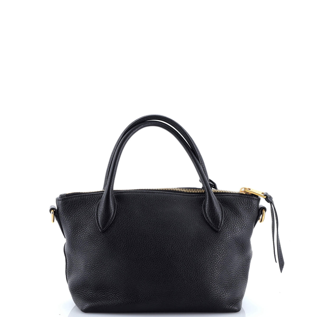 Dual Strap Zip Tote Vitello Daino Small