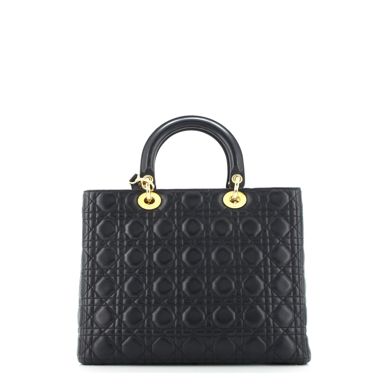 Vintage Lady Dior Bag Cannage Quilt Lambskin Large