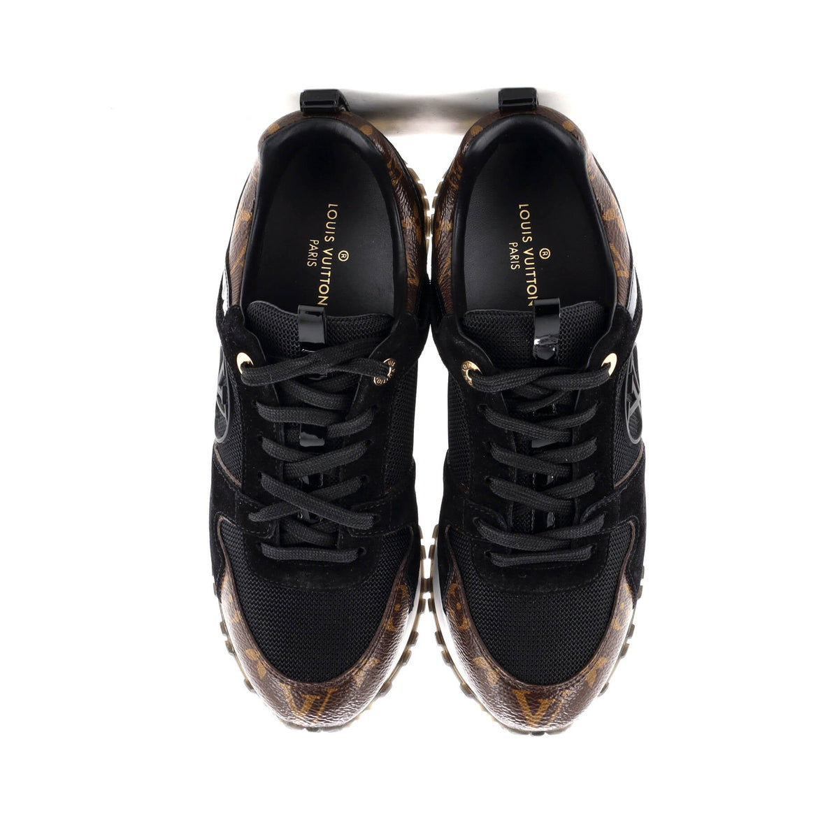Women's Run Away Sneakers Mesh with Monogram Canvas and Suede