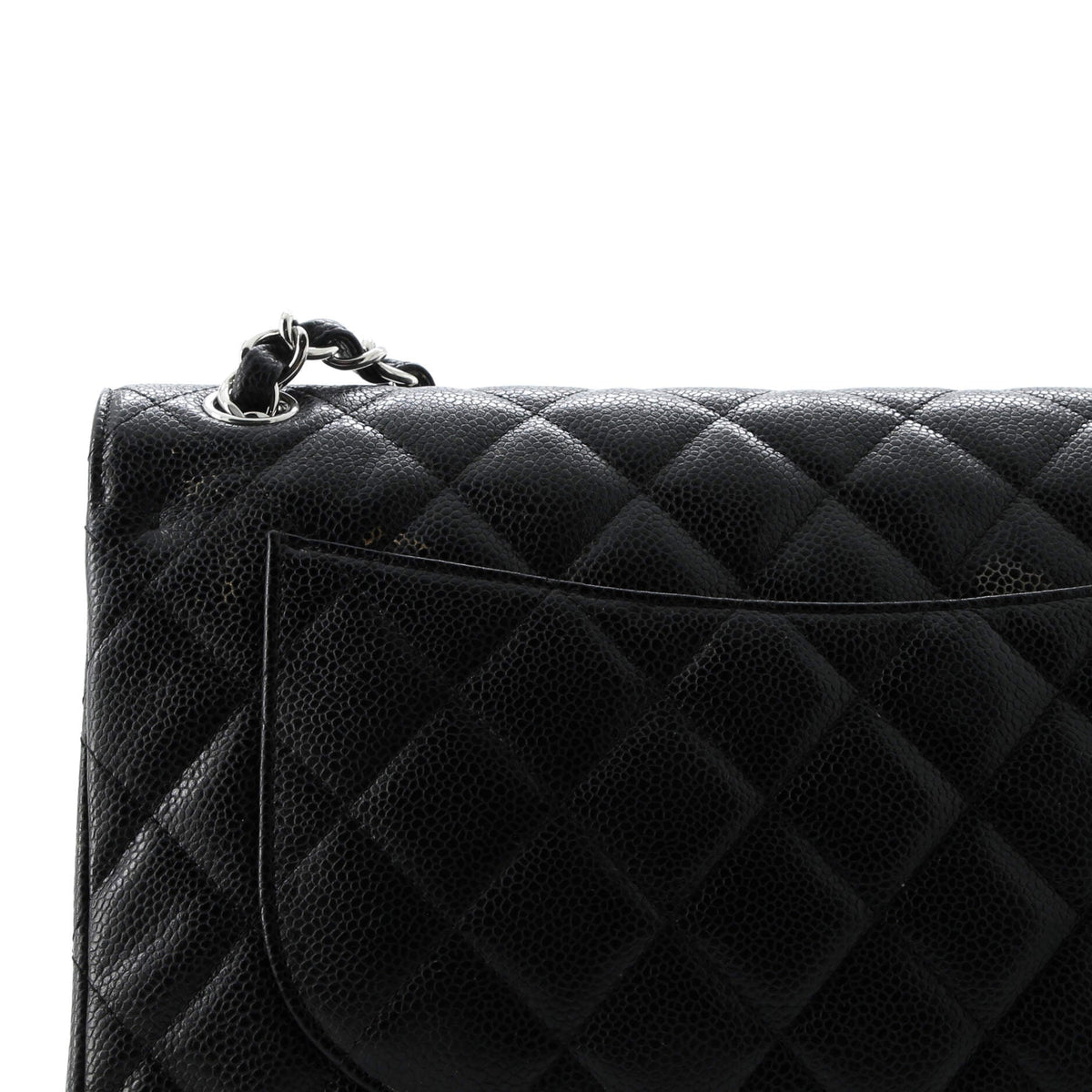 Classic Double Flap Bag Quilted Caviar Jumbo