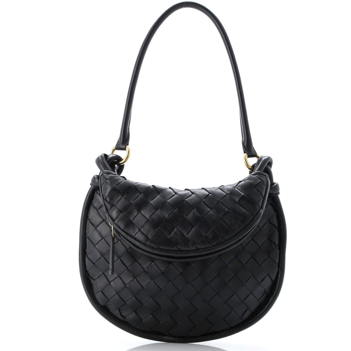 Gemelli Shoulder Bag Intrecciato Leather Small