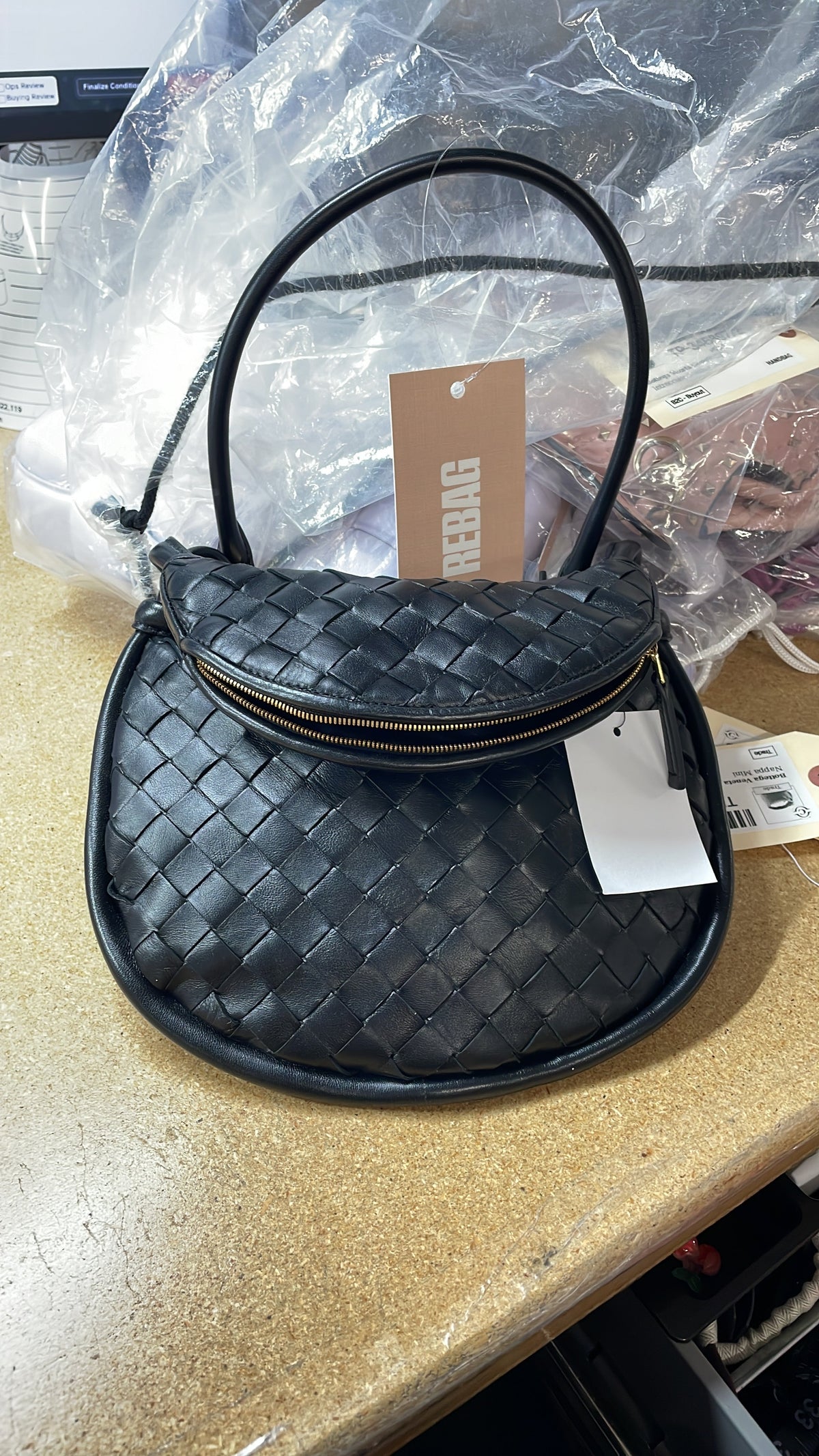 Gemelli Shoulder Bag Intrecciato Leather Small