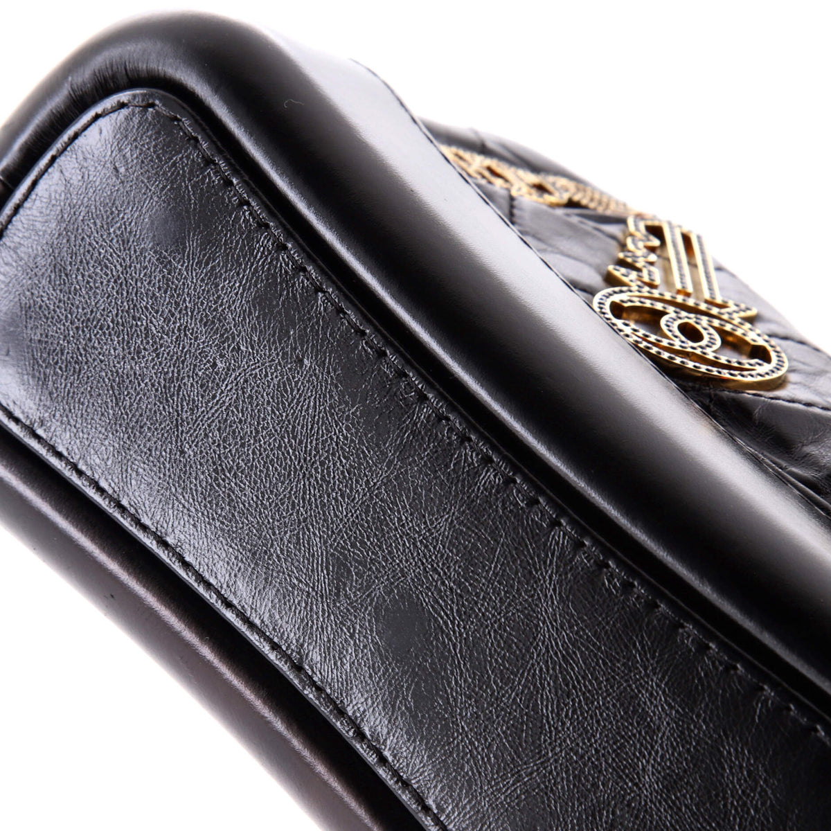 Gabrielle Hobo Embellished Quilted Aged Calfskin Small