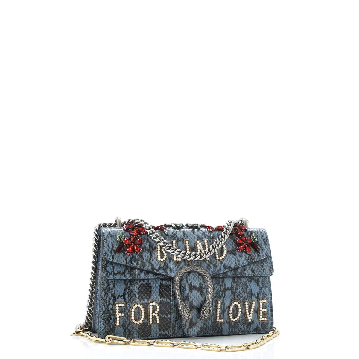 Dionysus Bag Embellished Python Small