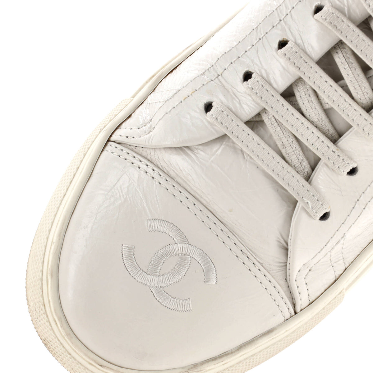 Women's CC Bow Low Top Sneakers Leather