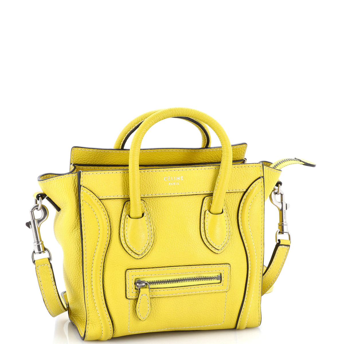 Luggage Bag Grainy Leather Nano