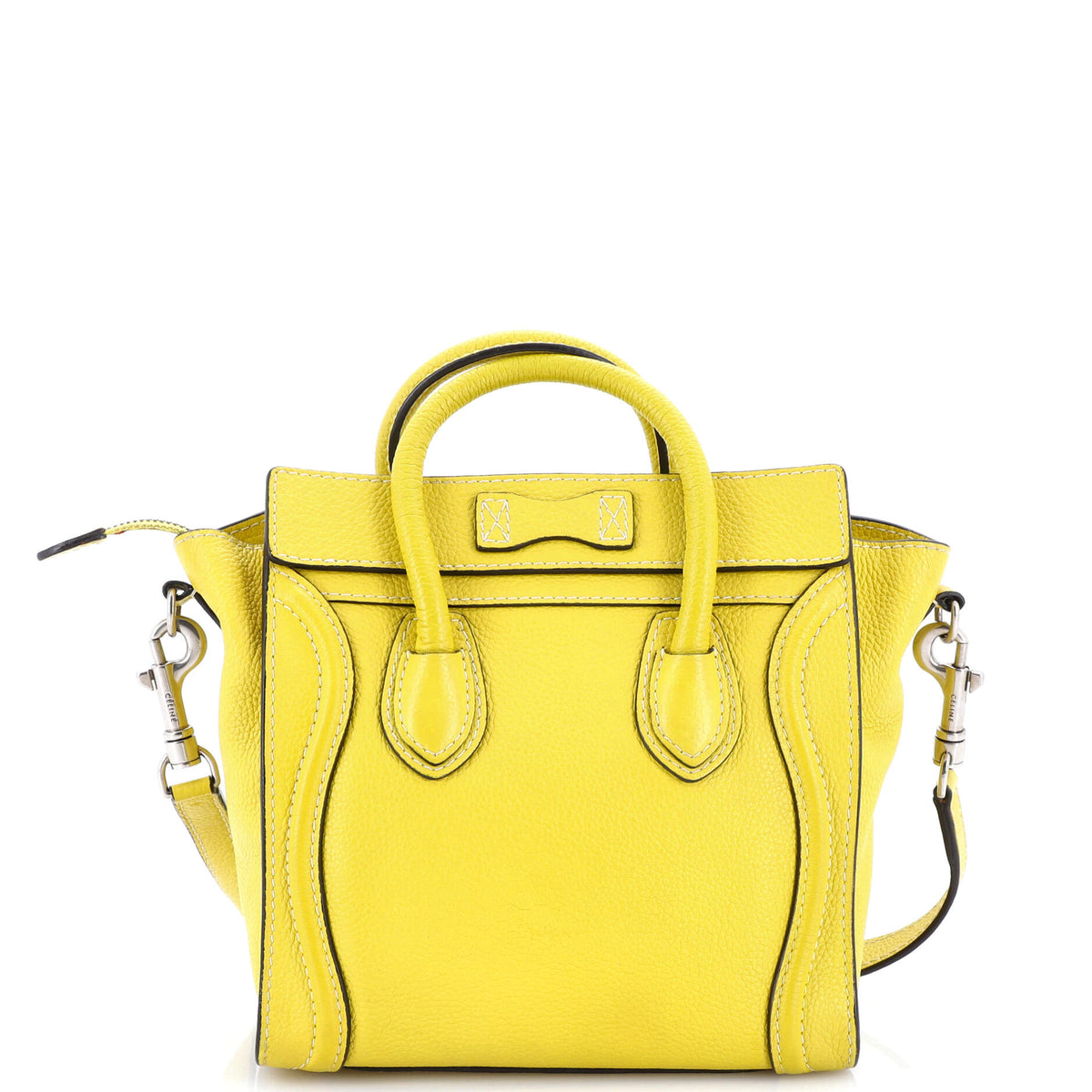 Luggage Bag Grainy Leather Nano