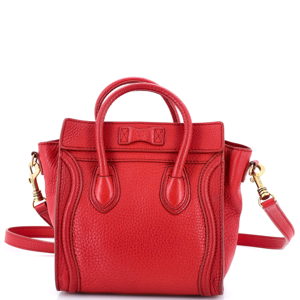 Luggage Bag Grainy Leather Nano