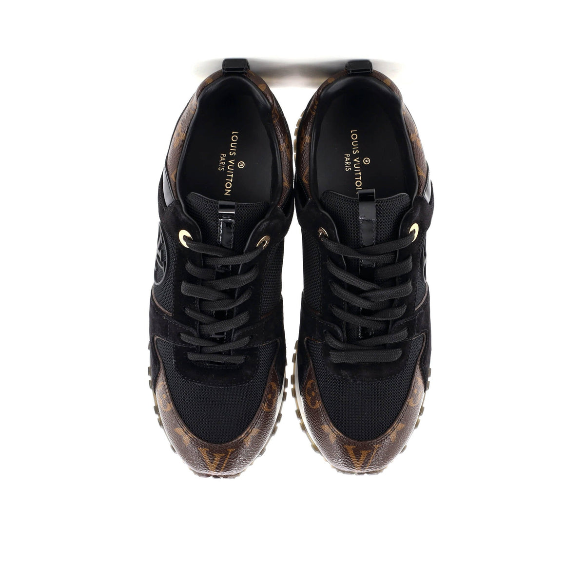 Women's Run Away Sneakers Mesh with Monogram Canvas and Suede