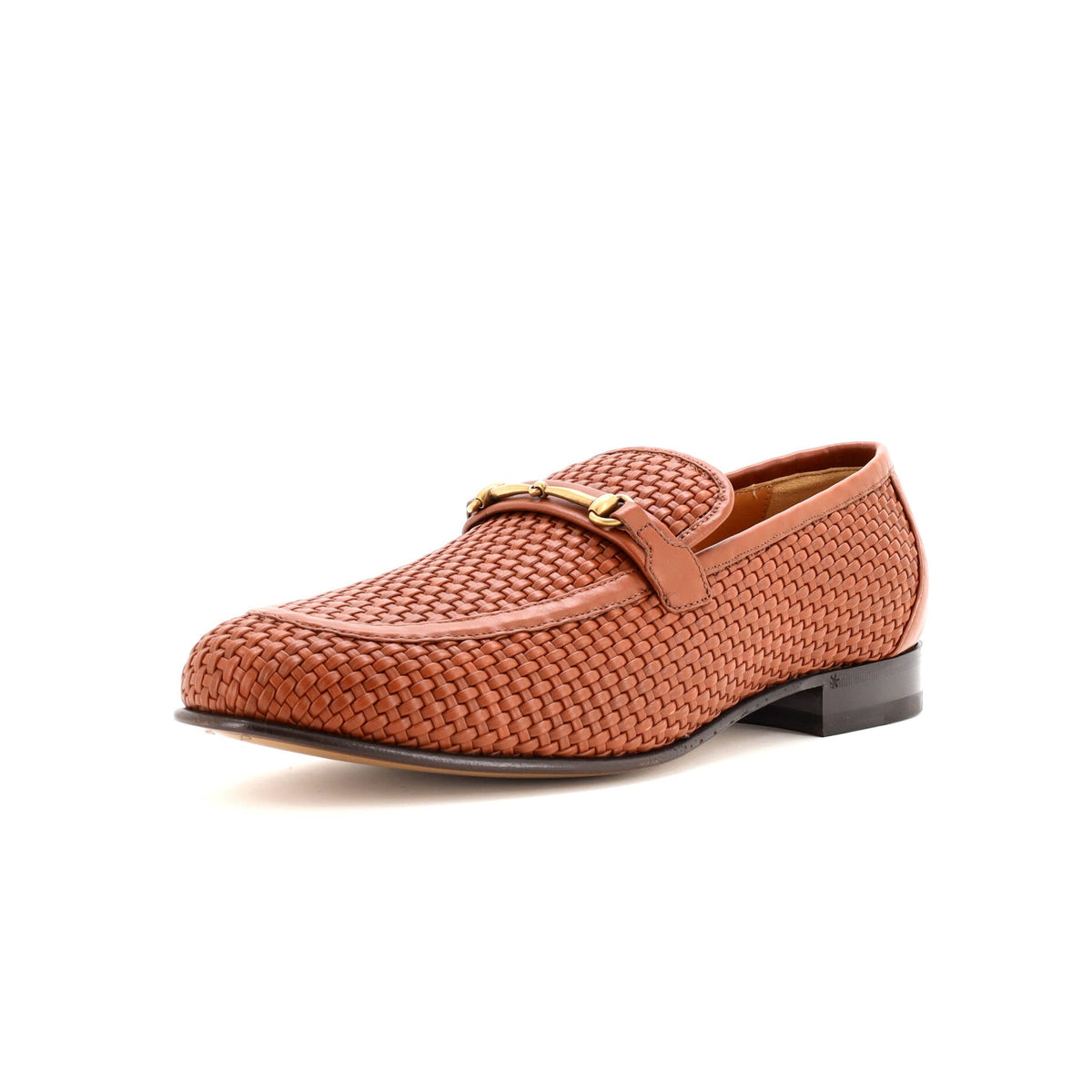 Men's Horsebit Loafers Woven Leather