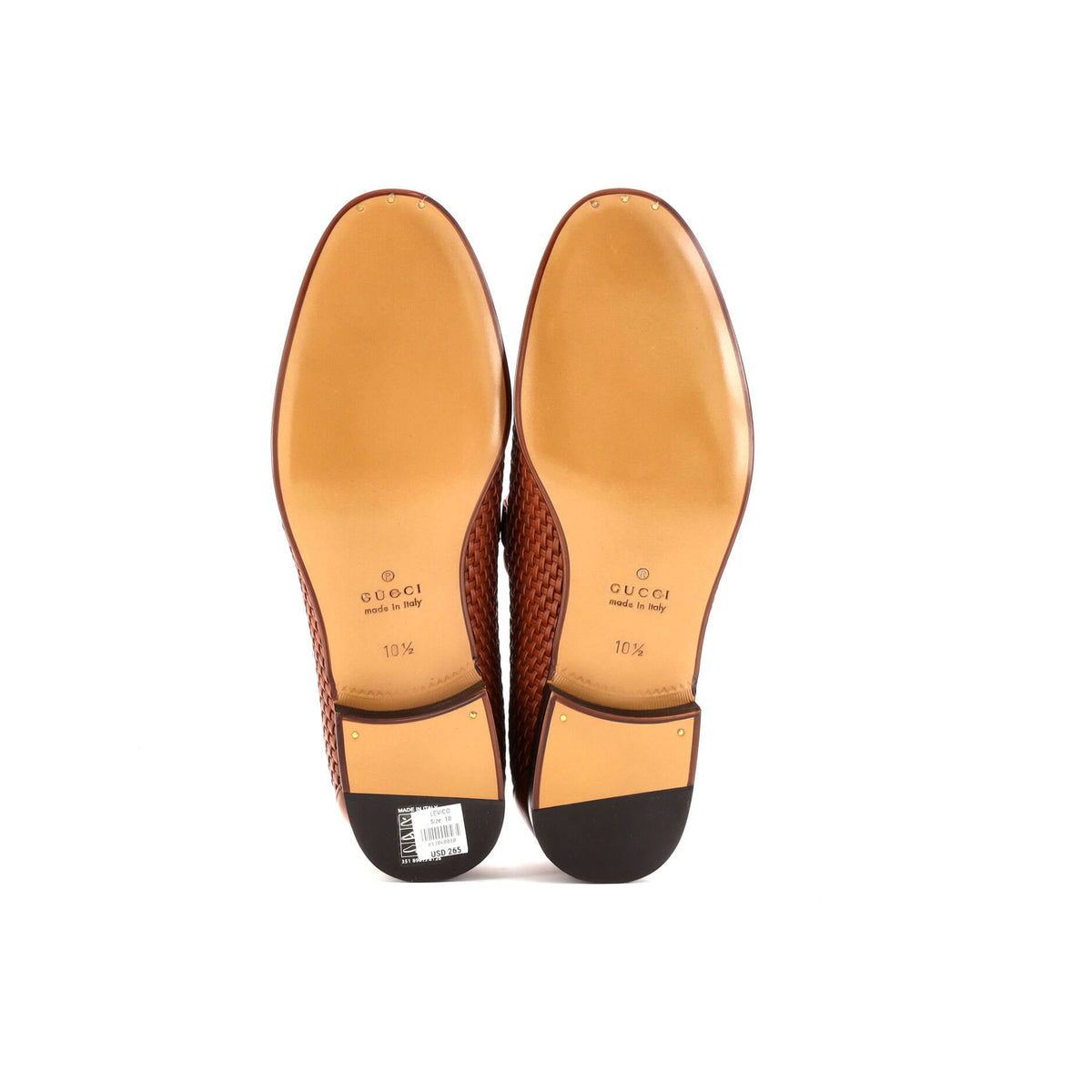 Men's Horsebit Loafers Woven Leather