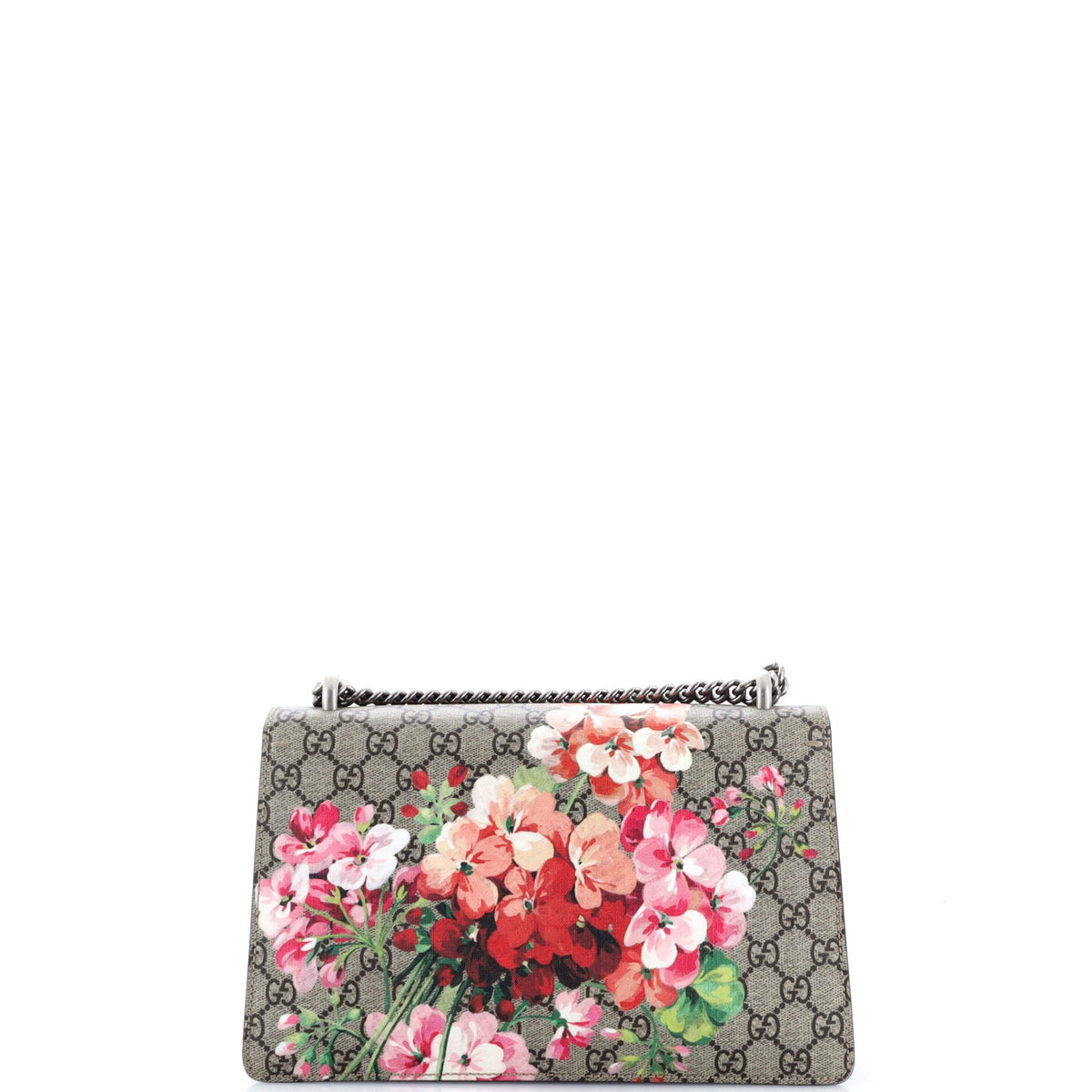 Dionysus Bag Blooms Print GG Coated Canvas Small