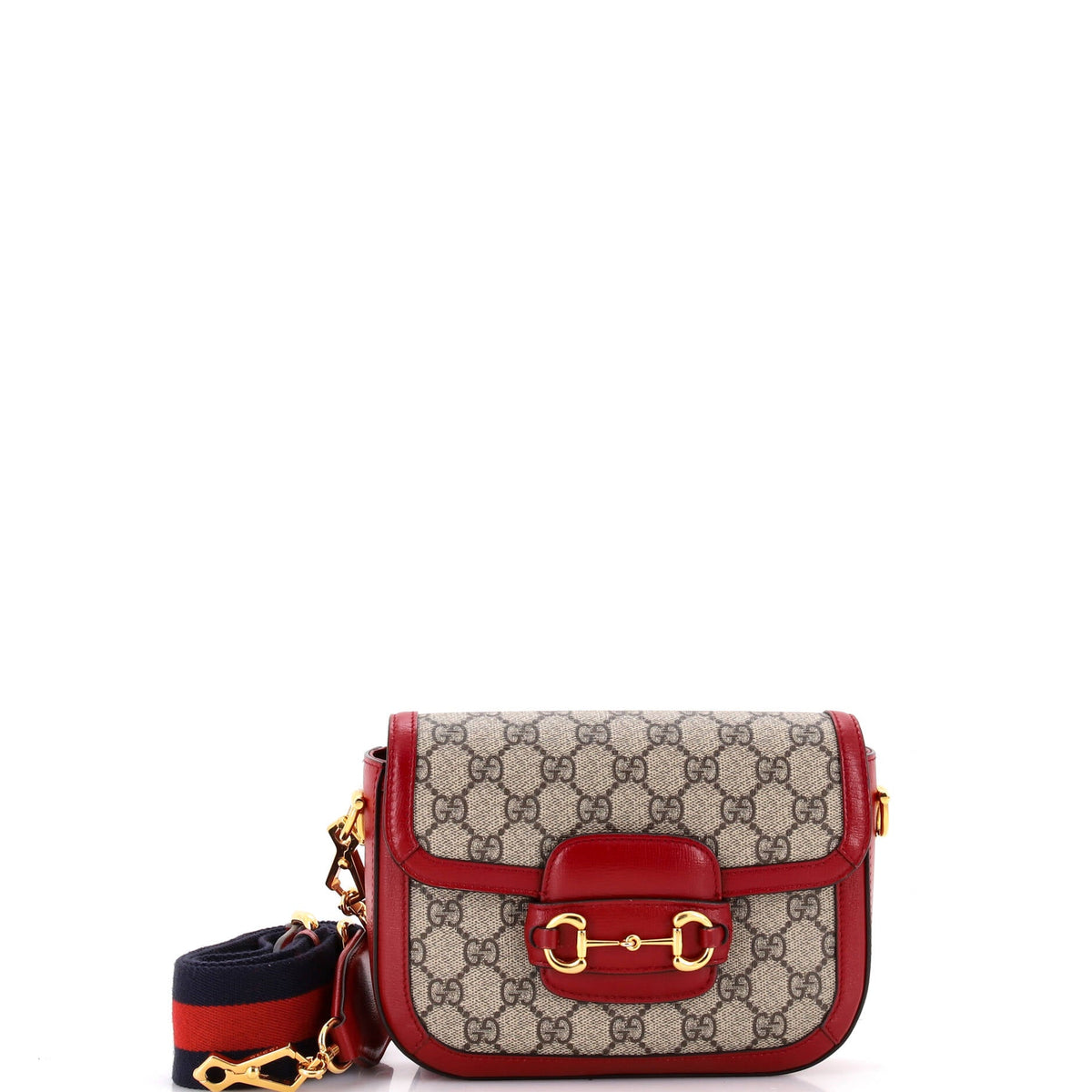 Horsebit 1955 Shoulder Bag GG Coated Canvas with Leather Mini