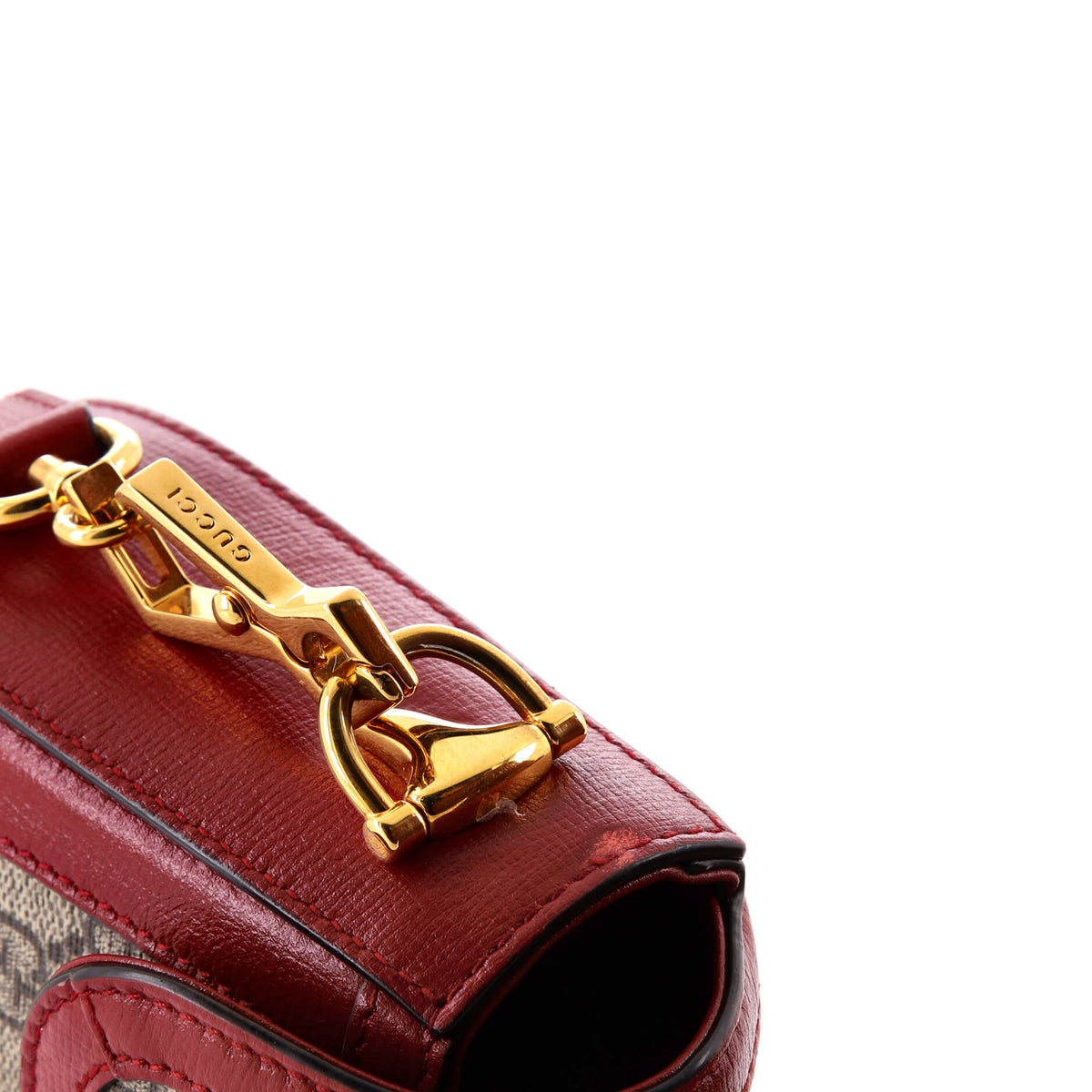 Horsebit 1955 Shoulder Bag GG Coated Canvas with Leather Mini